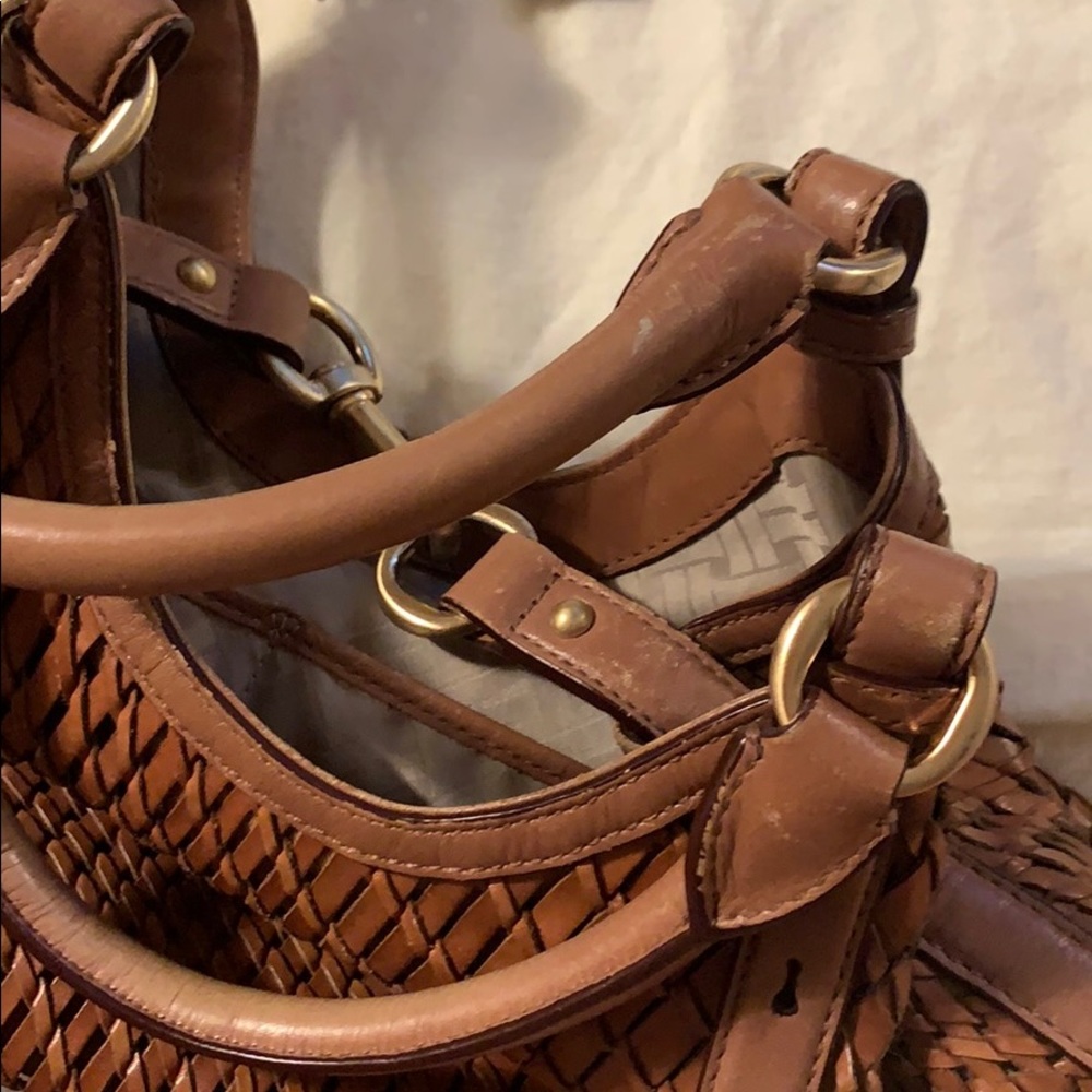 Vtg Cole Haan limited edition Genevieve woven tote - Picture 7 of 11